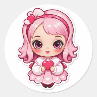 Game Over? Never Love Runder Aufkleber