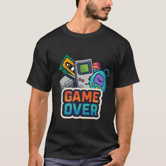 GAME OVER – Nostalgia Digital en Modo Hardcore T-Shirt (Vorderseite)