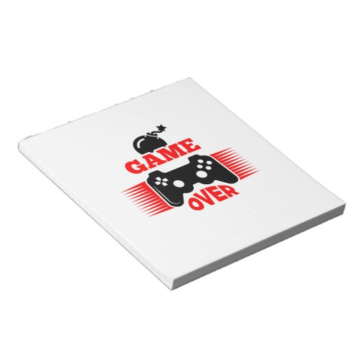 Game Over Notizblock (angewinkelt)