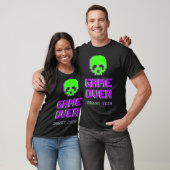 Game Over Pixel Art Skull T-Shirt (Unisex)
