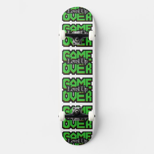 Game Over: Revive Classic Games & Level Up Ur game Skateboard (Vorderseite)