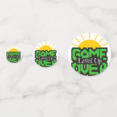 Game Over, Revive-Retro-Spiele mit, Level Up Konfetti (Vorderseiten)