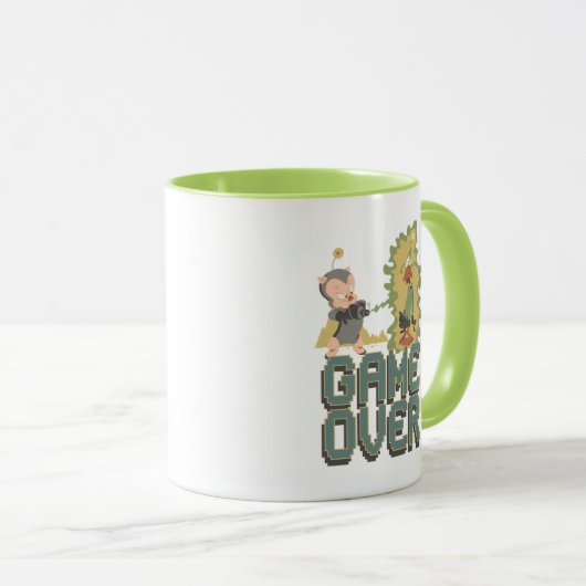 "Game Over" Space Cadet & Duck Dodgers Tasse (VorderseiteRechts)