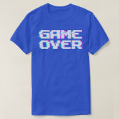 Game Over Statement Videogames Console Player T-Shirt (Design vorne)