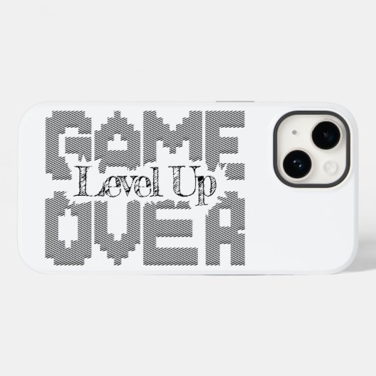 Game Over: Stellen Sie altmodischen Spaß wieder he Case-Mate iPhone Hülle (Rückseite (Horizontal))