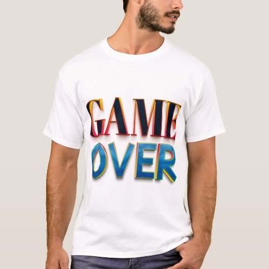 Game Over - Stil steigern T-Shirt (Vorderseite)
