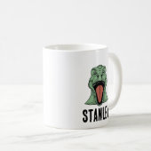 Game Over T-Rex Dinosaur Video Gamers' Geschenk Kaffeetasse (VorderseiteRechts)