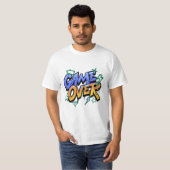 Game Over T - Shirt - Retro Gamer Video Game Graph (Vorne ganz)