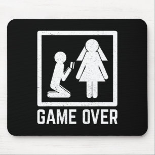 Game Over Trauzeugen Feier Ehe Alkohol Smo Mousepad