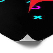 Game Over Video Game Controller Poster (Ecke)