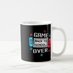 Game Over Video Game Gamer zurück zur Schule Kaffeetasse