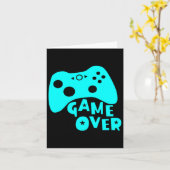 Game Over Video Game Player Shirt Karte (Gelbe Blume)