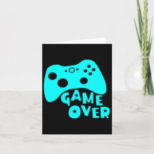 Game Over Videospieler-Shirt Karte