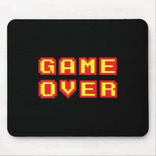 Game Over Vintage Retro Videospiele Gaming Geschen Mousepad