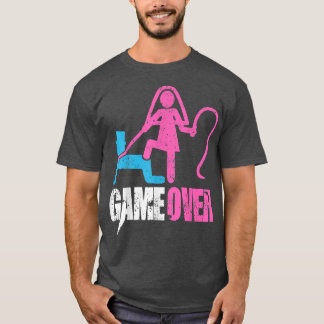 Game Over Wedding Bride and Groom Bachelor Party T-Shirt