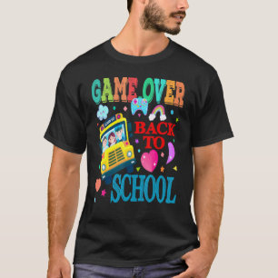 Game Over Zurück zum Schulbusfahrer Schüler Lehrer T-Shirt