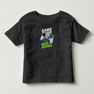 Game Over Zurück zur Schule Lustiger erster Schult Kleinkind T-shirt