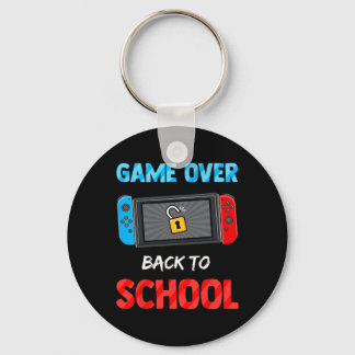 Game Over Zurück zur Schule Lustiger Schüler Gamer Schlüsselanhänger