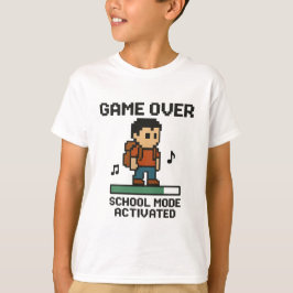 Game Over - Zurück zur Schule T-Shirt