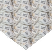 Game Pieces Letter Tiles Fotografie Art Tischdecke (Schrägansicht)