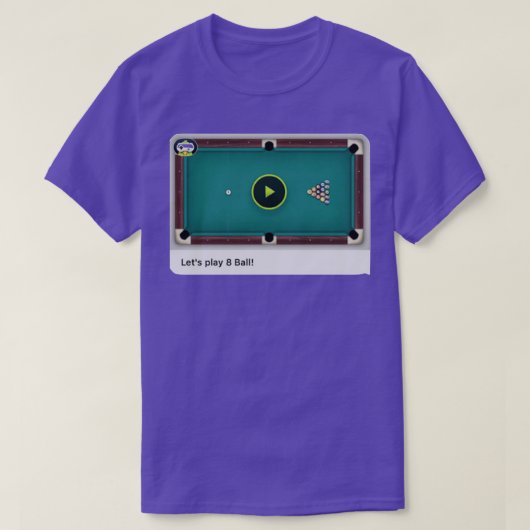 Game Pigeon 8 Ball Pool Classic TShirt (Design vorne)