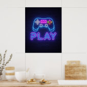 Game Player Poster (Küche)