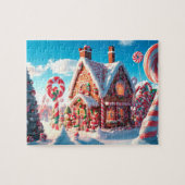 Game Puzzle Weihnachts-Lebkuchen-Haus (Horizontal)