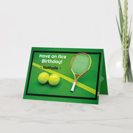 🎾 Game-Set-Geburtstag: Eine Feier der Ära Karte (Vorderseite)