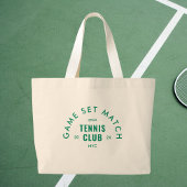 Game Set Match Après Tennis Club Custom Jumbo Stoffbeutel