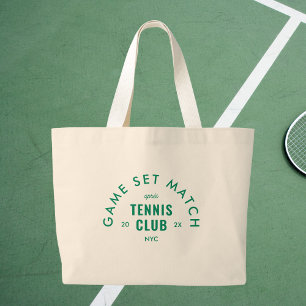 Game Set Match Après Tennis Club Individuelle Jumbo Stoffbeutel