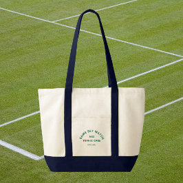 Game Set Match Green Wappen Navy Trim Tennis Tragetasche