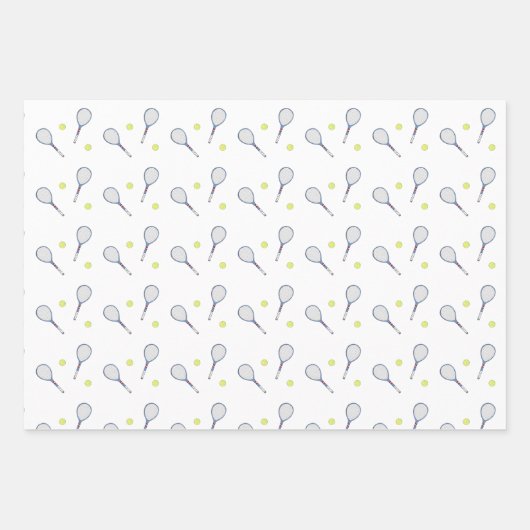 Game Set Match Tennis Geschenkwrap Geschenkpapier Set (Vorderseite 3)