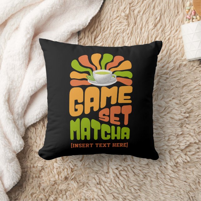 GAME SET MATCHA Spaß Latte Drinker Individuelle Na Kissen (Decke)