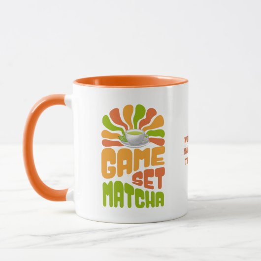 GAME SET MATCHA Spaß Latte Drinker Tasse (Links)