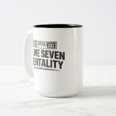 Game Seven Mentality Zweifarbige Tasse (Vorderseite Links)