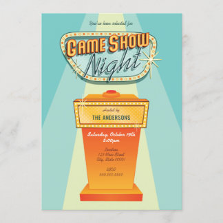 Game Show Night Party Einladung