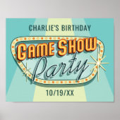 Game Show Party Poster (Vorne)