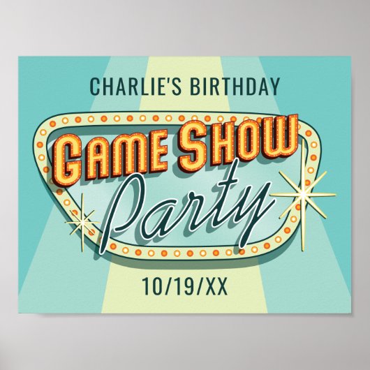 Game Show Party Poster (Vorne)