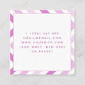 Game Tester Developer Retro Controller Gadget Nied Quadratische Visitenkarte (Rückseite)