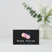 Game Tester Niedlich Retro Controller Gamer Develo Visitenkarte (Stehend Vorderseite)