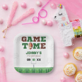 Game Time American Football Birthday Pappteller (Party)