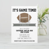 Game Time Football Einladung zum Geburtstag (Stehend Vorderseite)