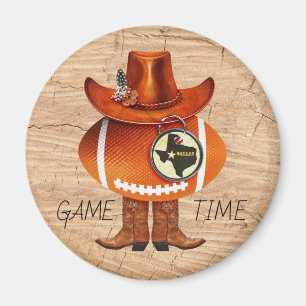 "GAME TIME" Football-Fan mit Bling Magnet