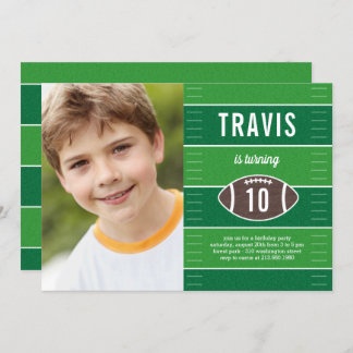 Game Time Football Geburtstagsparty Einladung