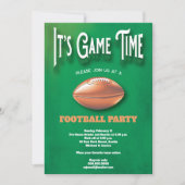 Game Time Football Party Einladung (Vorderseite)
