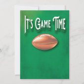 Game Time Football Party Einladung (Rückseite)
