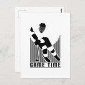 Game Time - Hockey Postkarte (Vorne/Hinten)