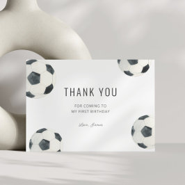 Game Time Soccer Football Boy Geburtstag Dankeskarte