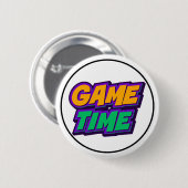 Game Time Sports Hype Motivation Button (Vorne & Hinten)