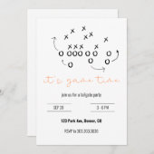 Game Time Tailgate Party Einladung (Vorne/Hinten)